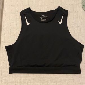 Nike crop top running shirt